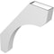 Ekena Millwork 3 1/2-in. W x 24-in. D x 32-in. H Legacy Architectural Grade PVC Knee Brace BRCP035X24X32LEC - alternate 4